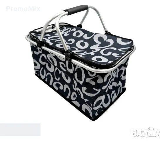 Термо чанта Faltbarer Thermo-Einkaufskorb Сгъваема пазарска кошница за пикник плаж хладилна чанта, снимка 5 - Хладилни чанти - 49737152