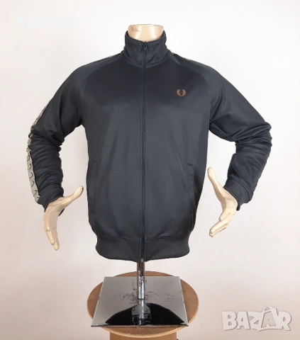 Fred Perry Contrast Tape - Оригинално мъжко горнище размер M, снимка 2 - Спортни дрехи, екипи - 53999918