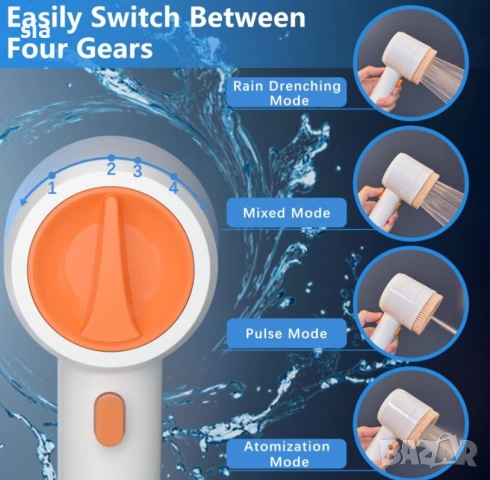 ПРЕНОСИМ ДУШ ЗА КЪМПИНГ С ФИЛТЪР (БАТЕРИЯ) И LED ОСВЕТЛЕНИЕ, снимка 3 - Къмпинг мебели - 54037694