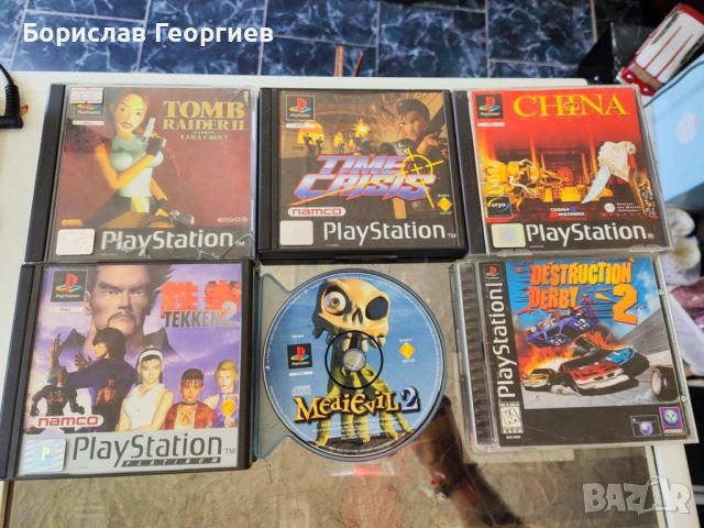 Игри за ПС1 Sony ps1 tomb raider ll/china/time crisis на английски