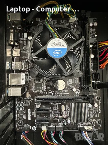 Дънна платка Gigabyte GA-H81M-H + Процесор LGA1150 с охлаждане, снимка 1 - Дънни платки - 49263602