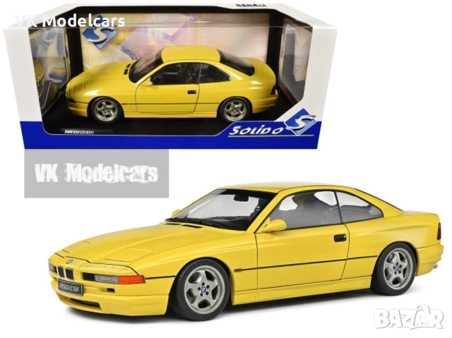 1990 BMW 850 (E31) CSI 1/18 Solido, снимка 6 - Колекции - 52789653