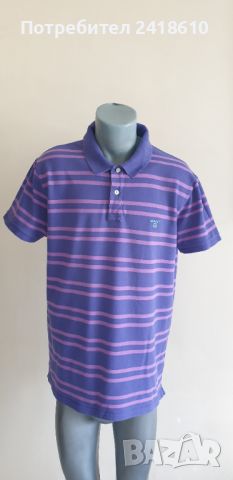 GANT Pique Stretch Cotton Size 2XL ОРИГИНАЛ! Мъжка Тениска!, снимка 7 - Тениски - 45892982