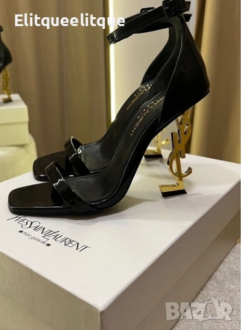 сандали на ток ysl saint laurent 