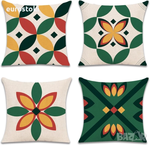 Wakasena Комплект калъфки за възглавници 4 бр. 50 x 50 см, снимка 4 - Спално бельо - 46043691