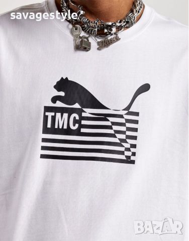 Мъжка тениска PUMA x TMC Everyday Hussle Graphic Tee White, снимка 3 - Тениски - 45957698