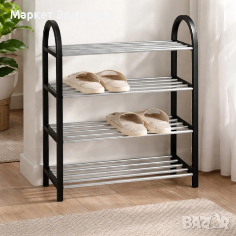 Етажерка за обувки на 4 нива до 12 чифта - стилна и здрава, снимка 7 - Декорация за дома - 53863113