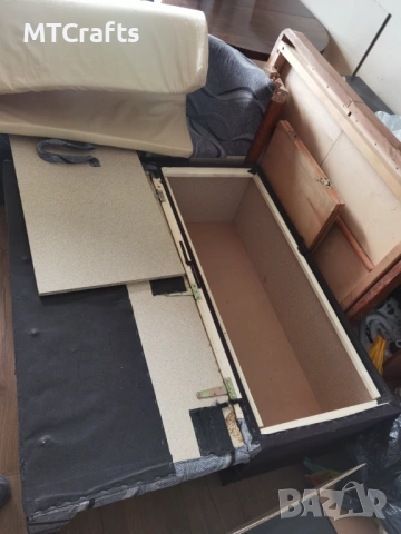 Кухненски ъглов диван с функция сън и ракла, снимка 4 - Дивани и мека мебел - 53583567