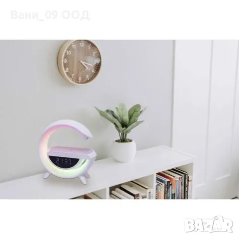 LED настолна лампа с часовник , снимка 5 - Настолни лампи - 50420396