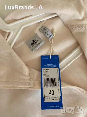 adidas Суитшърт Adicolor Neuclassics Track Top IB7316 Бежов Loose Fit, снимка 6 - Суичъри - 49422241