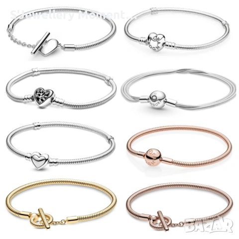 Различни модели на гривни тип Пандора