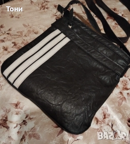 ADIDAS Оригинална Нова Кожена Дамска Чанта, снимка 9 - Чанти - 53686272