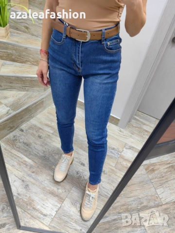 Дамски дънки момфит с колан, снимка 5 - Дънки - 53033367