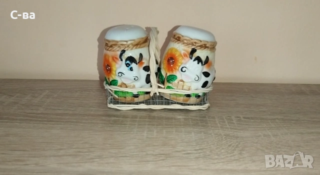 Солница за сол и пипер порцеланова - нова