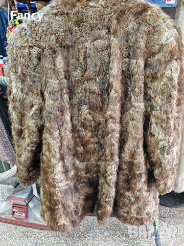 Дамско палто естествен косъм, заек, снимка 6 - Палта, манта - 53176104