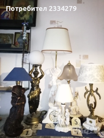 Нощни настолни лампи в бароков и флоренциански стил