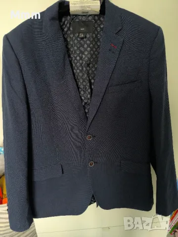 Тъмно синьо мъжко сако H&M 52