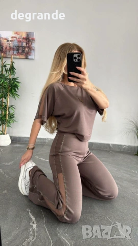 🎀Нов Хит Модел Дамски Комплект с Камъчета ВИДЕО В ОБЯВАТА 