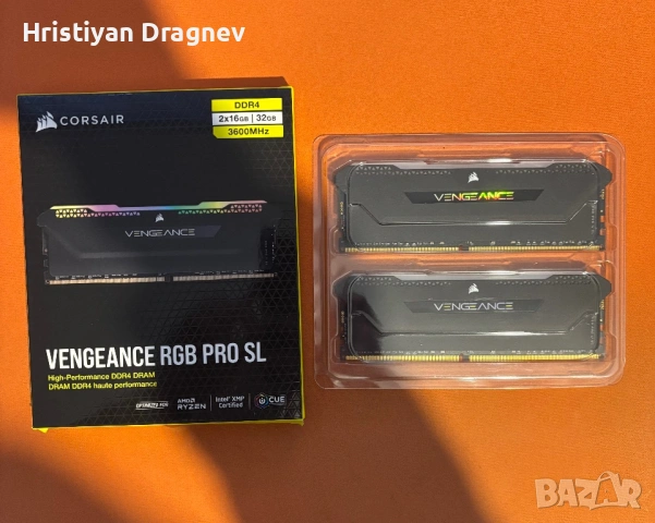 Corsair Vengeance Pro RGB 32GB (2x16)3600mhz DDR4, снимка 3 - RAM памет - 54197727