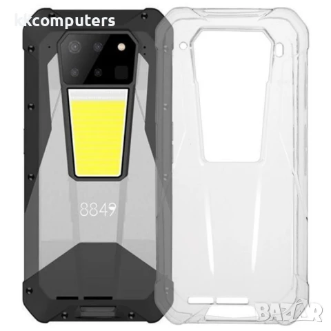 Гъвкав TPU Калъф + Скрийн Протектор за Unihertz Tank 3 – Прозрачен / Черен, снимка 2 - Калъфи, кейсове - 50657122