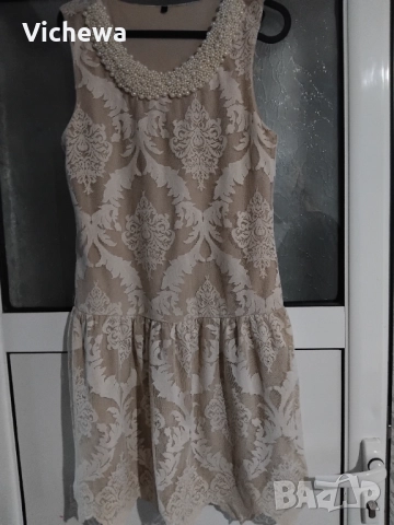 Дантелена рокля, снимка 2 - Рокли - 51940712