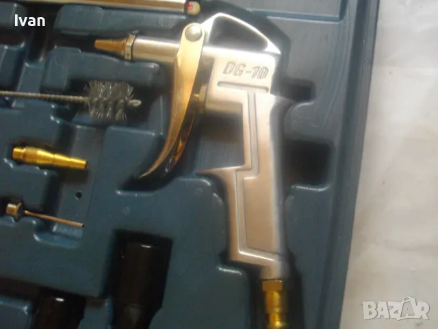 33 ЧАСТИ НОВ НЕПЪЛЕН КОМПЛЕКТ ПНЕВМАТИЧНИ ИНСТРУМЕНТИ MAUK GERMANY  КЪРТАЧ/ОБДУХВАЧ/ШИЛА/ТОРСОВЕ/, снимка 16 - Други инструменти - 50181798