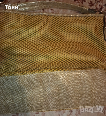Нова Златиста Дамска Чанта , снимка 7 - Чанти - 52406857
