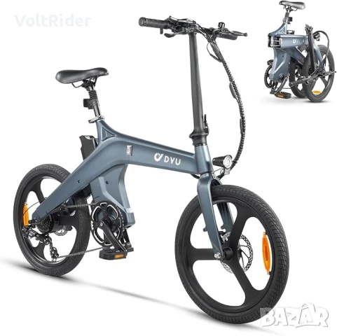 Сгъваемо електрическо колело DYU T1 500W 36V 10Ah, снимка 2 - Велосипеди - 51382058