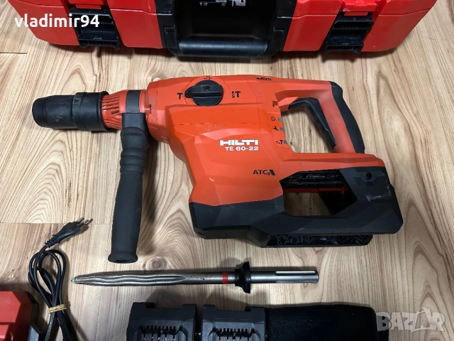 Hilti TE 60-22 Nuron (SDS MAX) 2024г, снимка 3 - Къртачи - 52677065