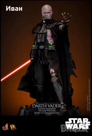 Hot Toys Deluxe version Darth Vader original and battle damaged / Шедьовър на Дарт Вейдър две версии, снимка 2 - Колекции - 47223403