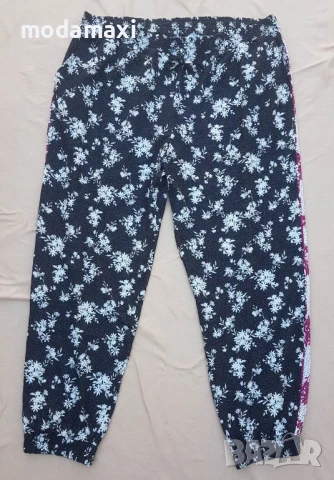   4XL- 6XL Нов  черно – бял панталон , снимка 1