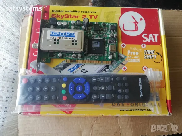 PCI DVB-S Satellite TV Card TechniSat SkyStar 2 Rev 2.6D, снимка 2 - Други - 47836662