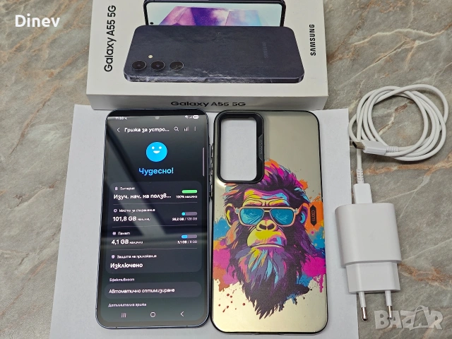 мобилен телефон смартфон андроид Самсунг  SAMSUNG A55 +гаранция , снимка 4 - Samsung - 53717717