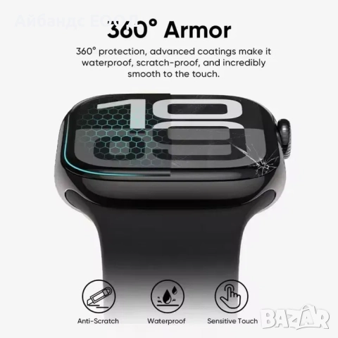 Протектор за екран Soft Glass за Apple Watch ULTRA/SE/9/8/7/6/5/4, снимка 10 - Други - 49407948