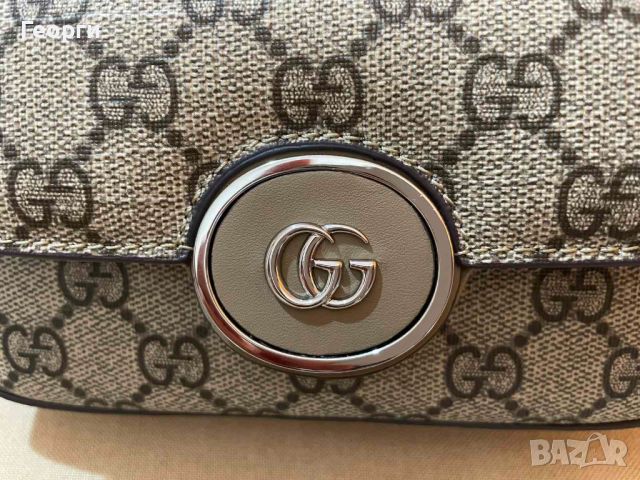 Оригинална Gucci Petite мини Чанта За Рамо Кожа Гучи Mini Горна Дръжка, снимка 4 - Чанти - 46603200