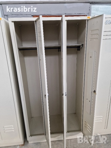 Метални Шкафове-внос от Германия!Налични 3-3-ки....и 1 с четири отделения!ОБЯВЕНАТА ЦЕНА Е ЗА БРОЙ!, снимка 7 - Шкафове - 52490749