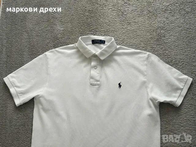 POLO RALPH LAUREN White polo-shirt M, снимка 6 - Тениски - 50433799