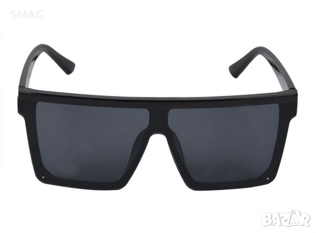 Мъжки слънчеви очила Черна широка рамка тъмни стъкла, снимка 2 - Слънчеви и диоптрични очила - 45974232