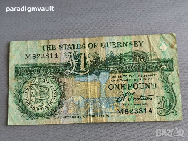 Банкнота - Остров Гърнси - 1 паунд | 1991г. - 2016г., снимка 2 - Нумизматика и бонистика - 51789761