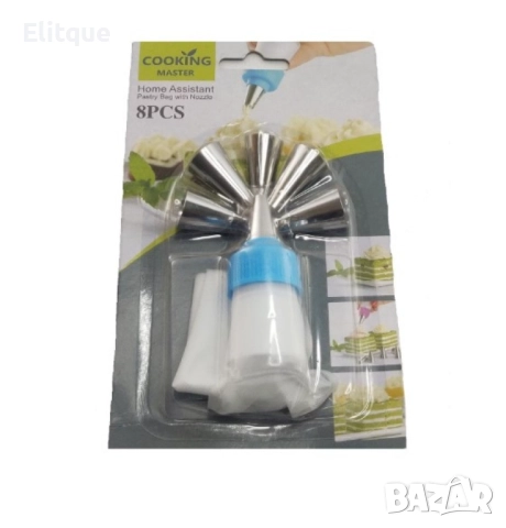 Комплект пош Shik с 6 бр накрайници за крем , снимка 2 - Други - 52903278