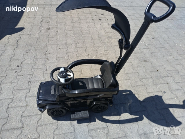 MERCEDES Кола за яздене с дръжка и сенник Mercedes-benz G350d черен, снимка 5 - Други - 53849720