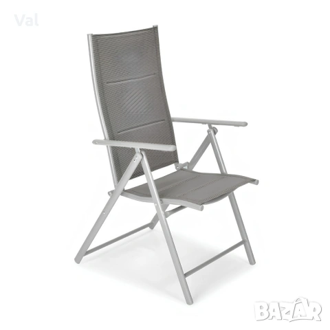 Луксозен регулируем стол за тераса и градина – Устойчив на атмосферни условия, снимка 6 - Градински мебели, декорация  - 54170803