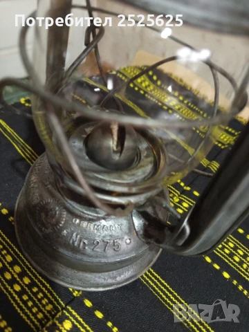 Германски фенер "Феуерханд 275", снимка 4 - Антикварни и старинни предмети - 51075567