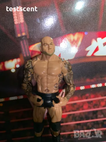 Екшън фигура WWE Батиста Batista Dave Bautista WWE Mattel Basic figure играчка, снимка 13 - Колекции - 49152031