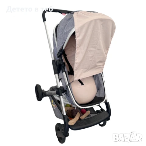 Тента за бебешка количка бежова, снимка 1