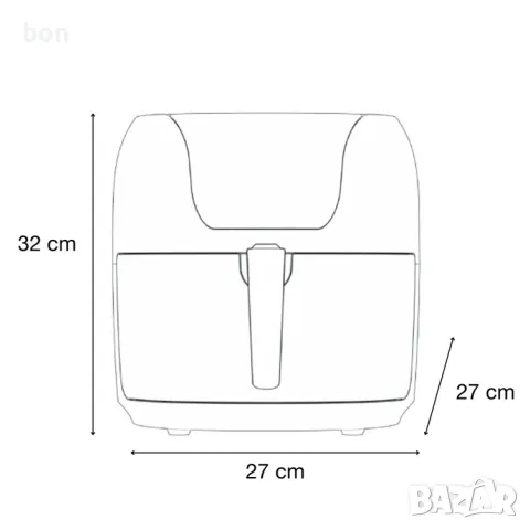 Еър фрайър SOLAC Léviter Digital 7 Plus, снимка 7 - Други - 47106050