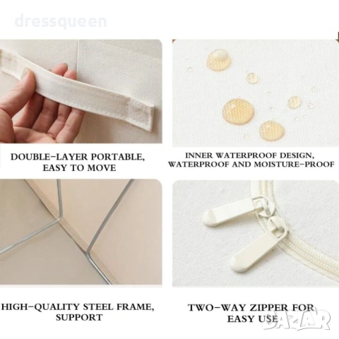 4560 ЛЕН+ПАМУК Елегантна ленена кутия за съхранение с висока издръжливост, снимка 3 - Други стоки за дома - 53902363