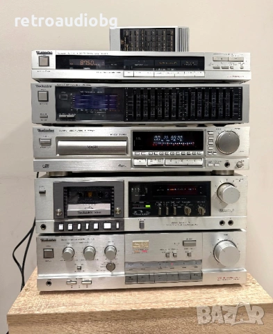 🔊Ретро аудио система - сет TECHNICS - усилвател, сд плеър, дек, тунер, грамофон и тонколони🔈, снимка 7 - Аудиосистеми - 53641444