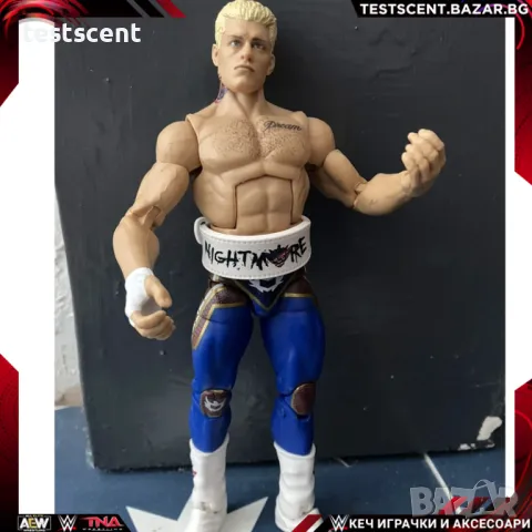 Екшън фигура WWE Cody Rhodes The American Nightmare Коуди Роудс Mattel Elite Red играчка figure, снимка 1 - Колекции - 49238566