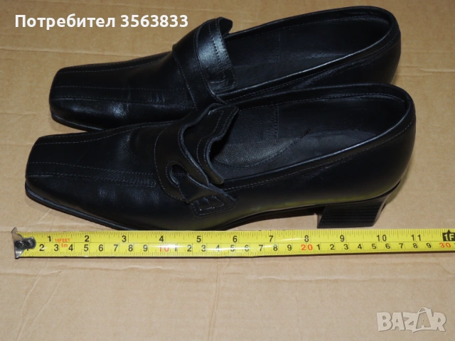 Дамски обувки  DAMA PIKA от естествена черна кожа.